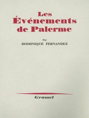 cover image of Les événements de Palerme